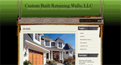 Desktop Screenshot of custombuiltretainingwalls.com